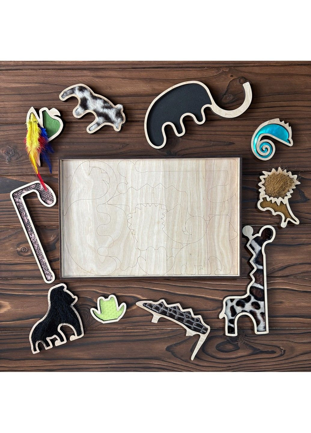 Головоломка "Тактильний зоопарк" GF toys (355884605)