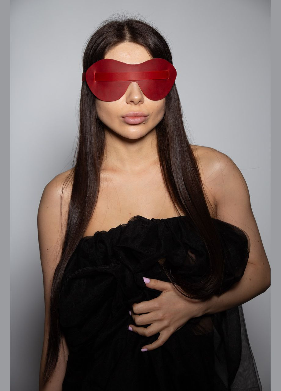 Маска кожаная Blind eyes красная MS5 Edena (307925965)