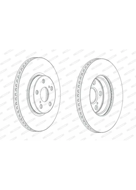 Гальмівний диск DDF1865C Ferodo (399337407)
