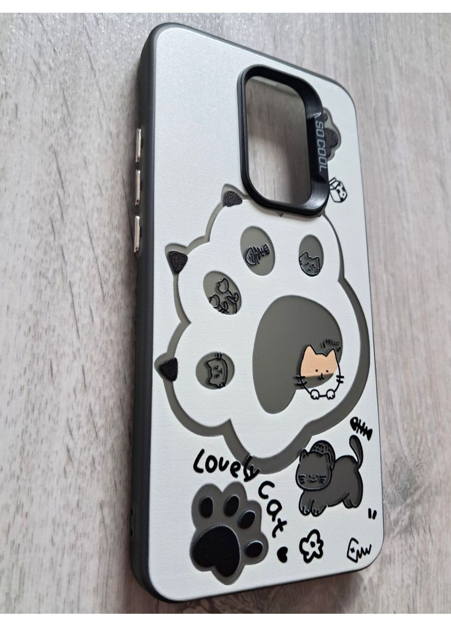 Чехол на Redmi 9 силиконовые борты акриловый бампер с кошачьей лапкой Xiaomi (360897019)