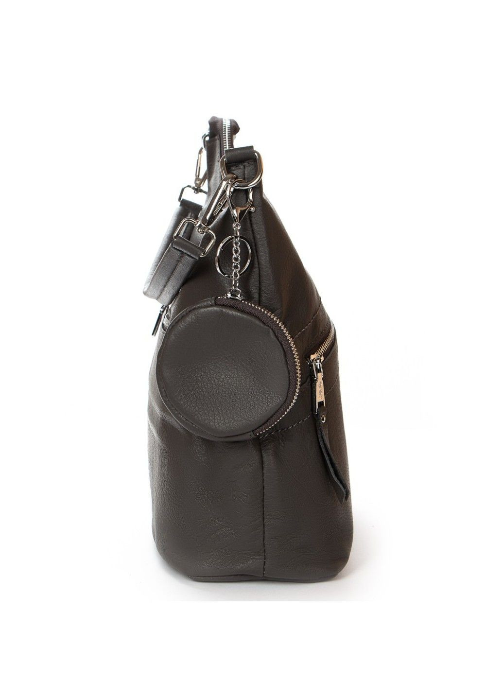 Женская кожаная сумка с ключницей 2035-9 d-grey Alex Rai (291682999)