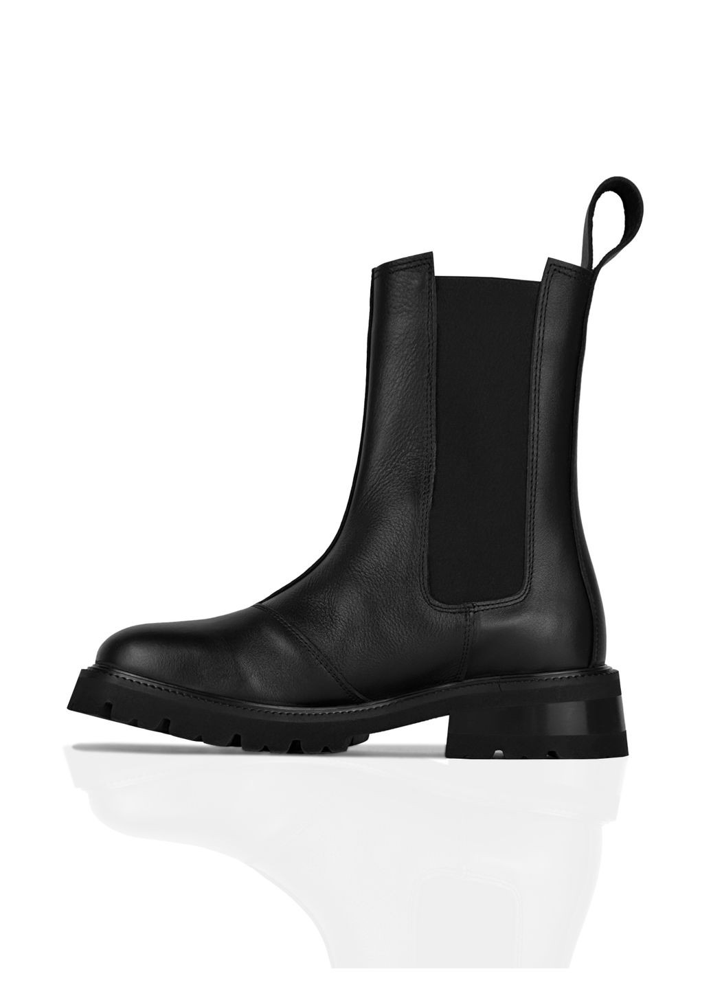 Челсі зимові чорні з натуральної шкіри KASANDRA 981/6 (314900582)