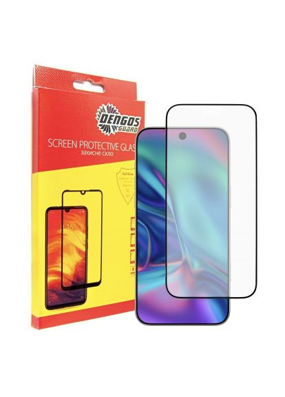 Стекло защитное (TGFG-410) DENGOS Full Glue iPhone 17 Pro Max Black (366661426)