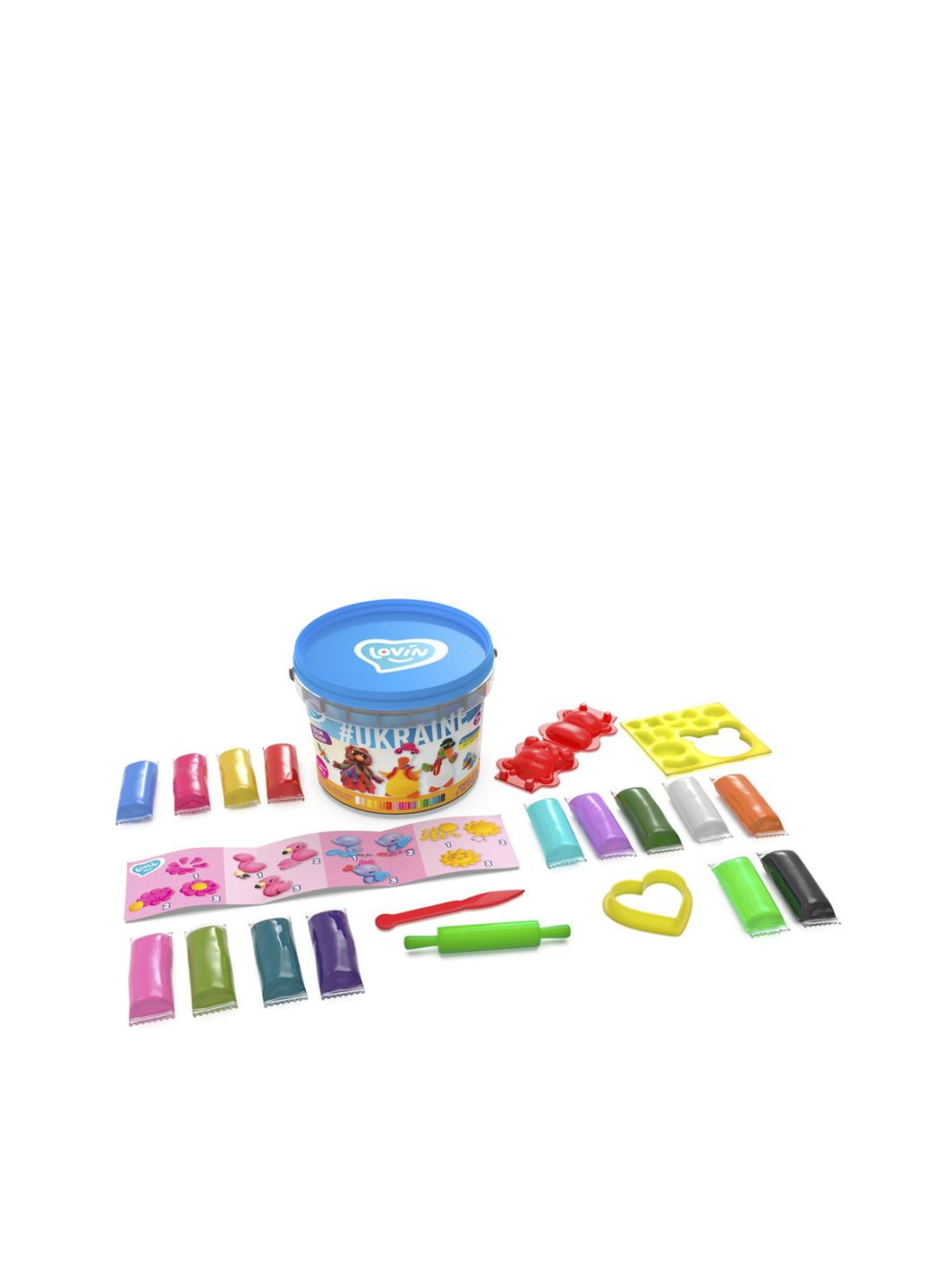 Ведерко #Ukraine TM Lovin Набор для лепки с тестом цвет разноцветный CB-00198923 LOVIN'DO (314889672)