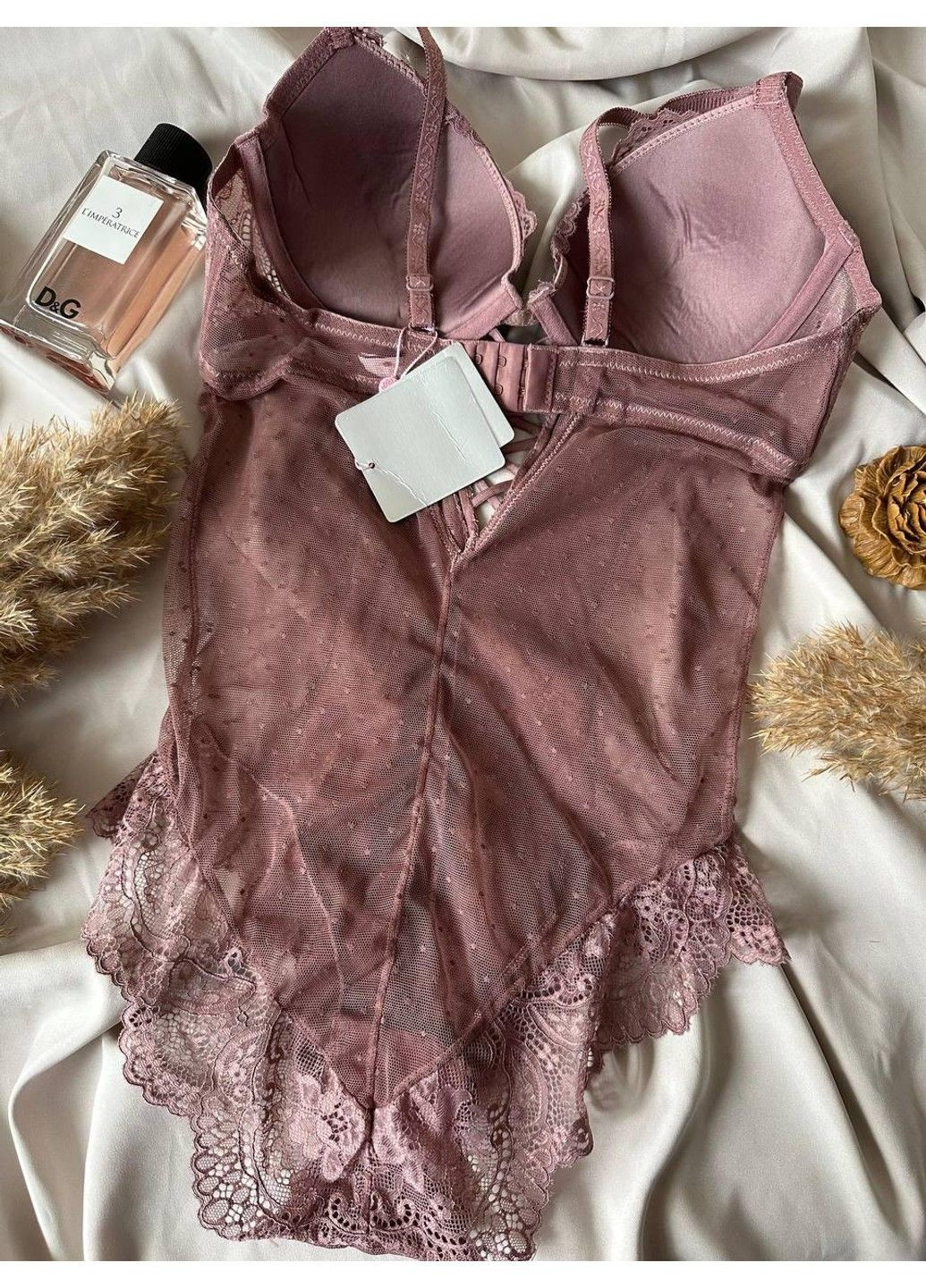 Боді-білизна мереживна VL848B коричневий Velencosa (315049894)