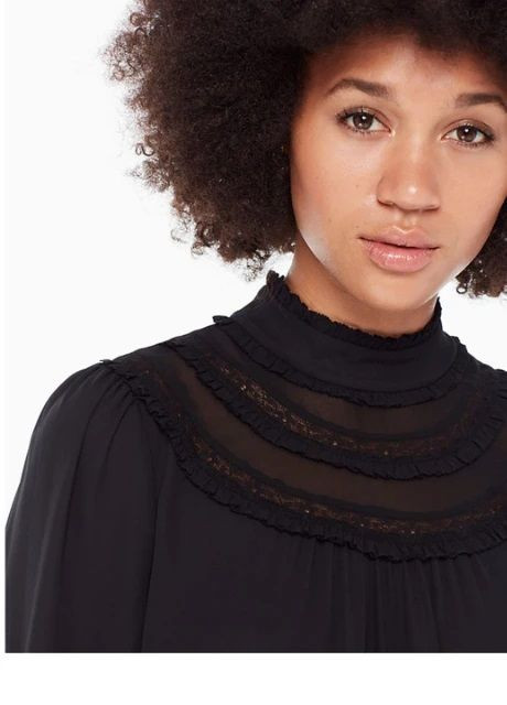 Чорна блуза Kate Spade
