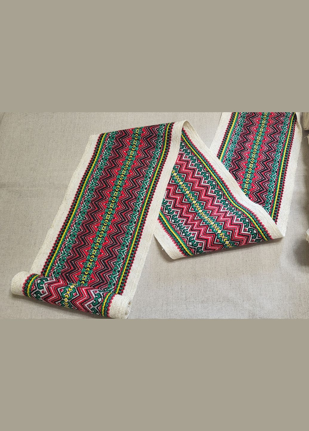 Этно-лента с вышивкой "Рандеву рождественская"_7см_14см Hand Made (346287743)