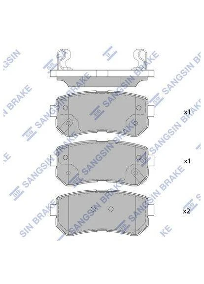 Колодки тормозные задние Hyundai ix20 (08-) HI-Q (386283764)