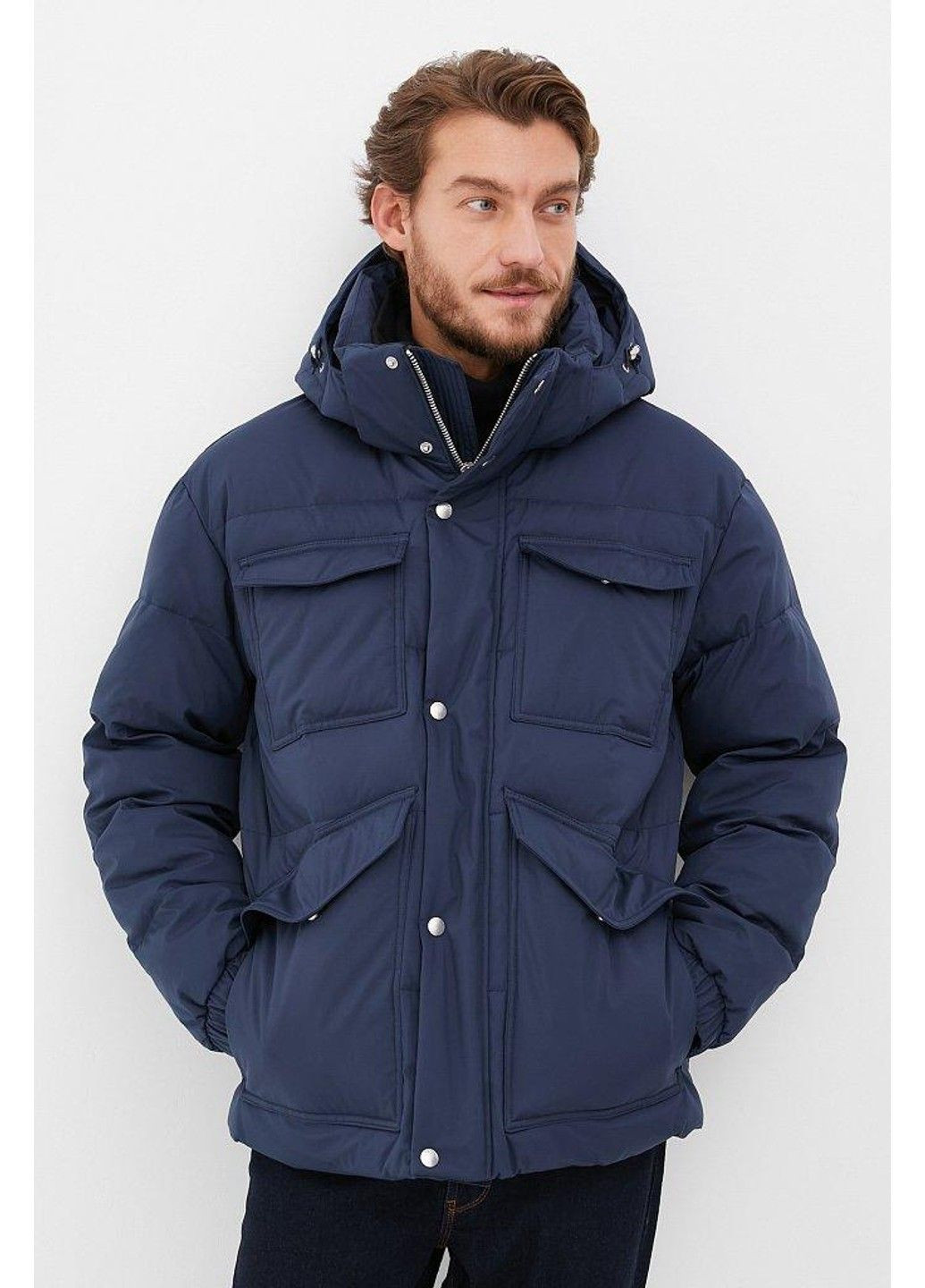 Синій зимній Пуховик Finn Flare