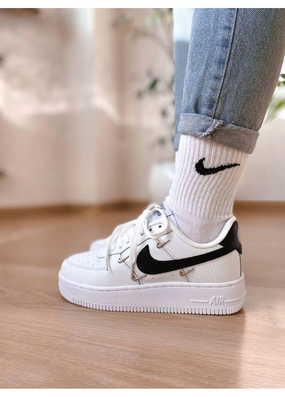 КРОССОВКИ ЖЕНСКИЕ NIKE AIR FORCE 1 LX CHROME SWOOSHES НАЙК АИР ФОРС 1 No Brand комбинированные демисезоны (392002856)