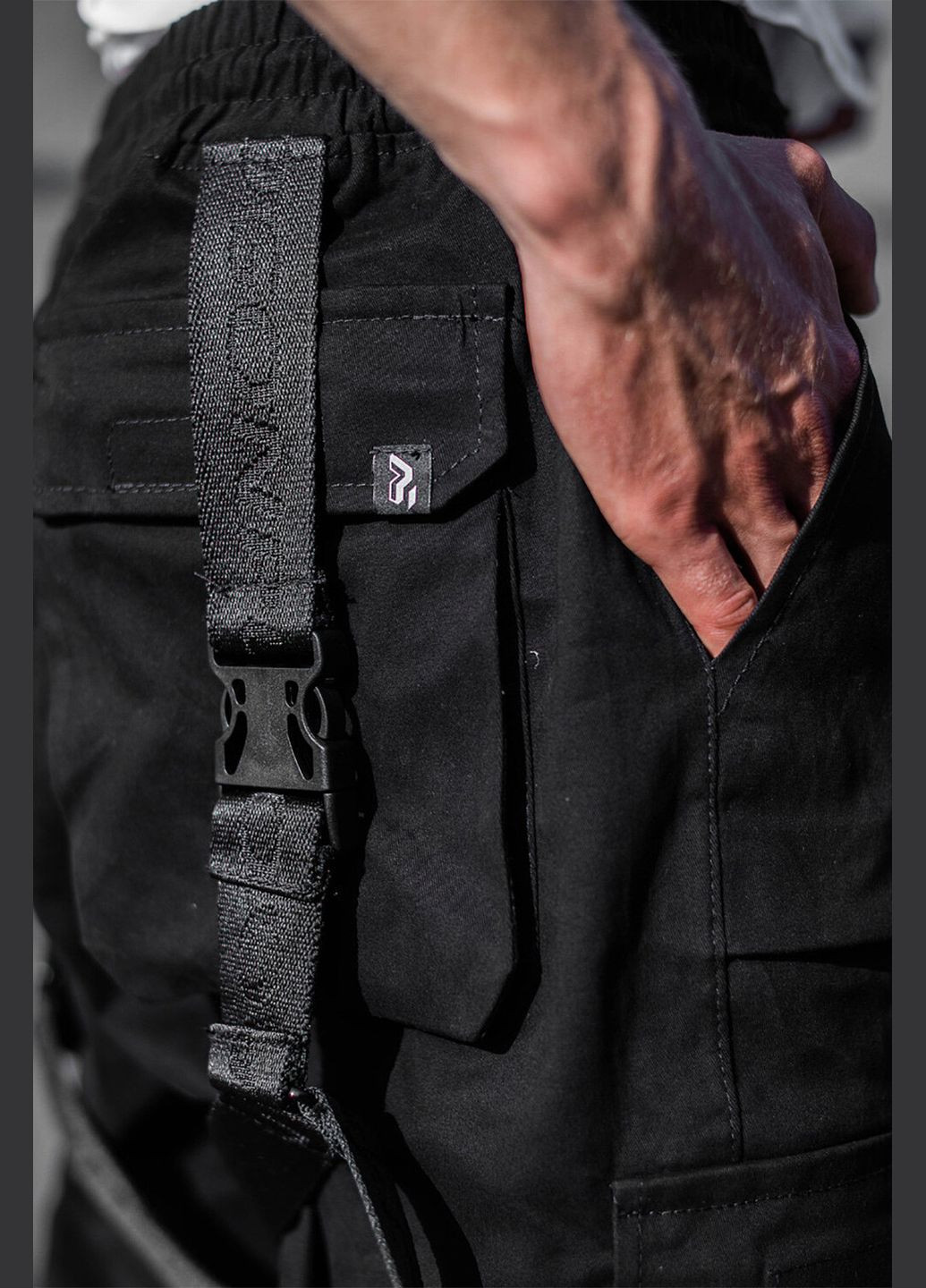 Штани карго чоловічі Вогонь Пушка Combo чорні Пушка Огонь (251887283)