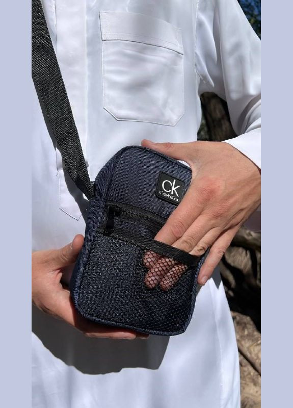 Чоловічі сумки крос-боді 14х18 см Синій Е58-57-5 (Е58-57-5-01) No Brand (306633500)