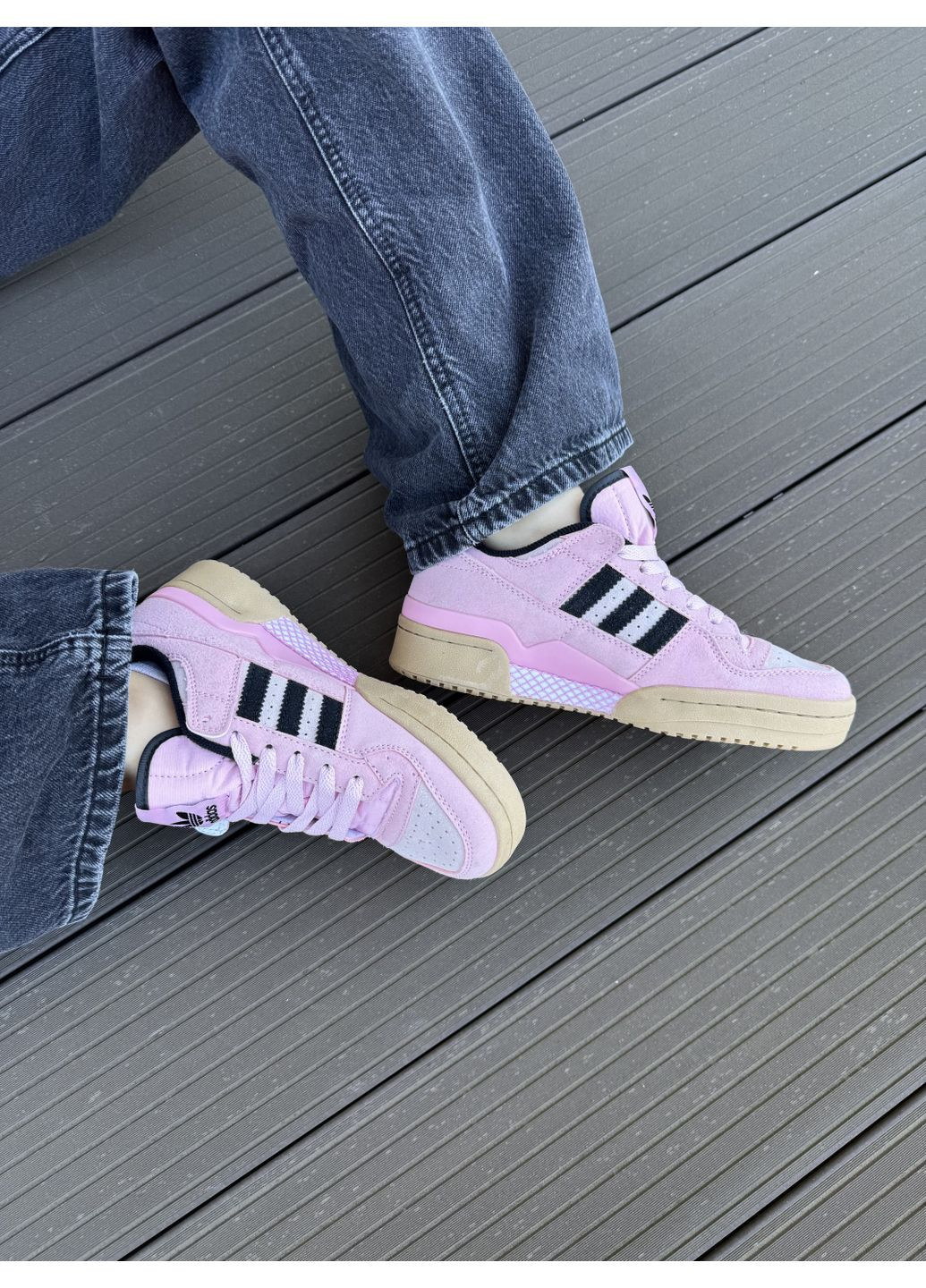 Розовые летние кроссовки adidas forum pink адидас форум No Brand