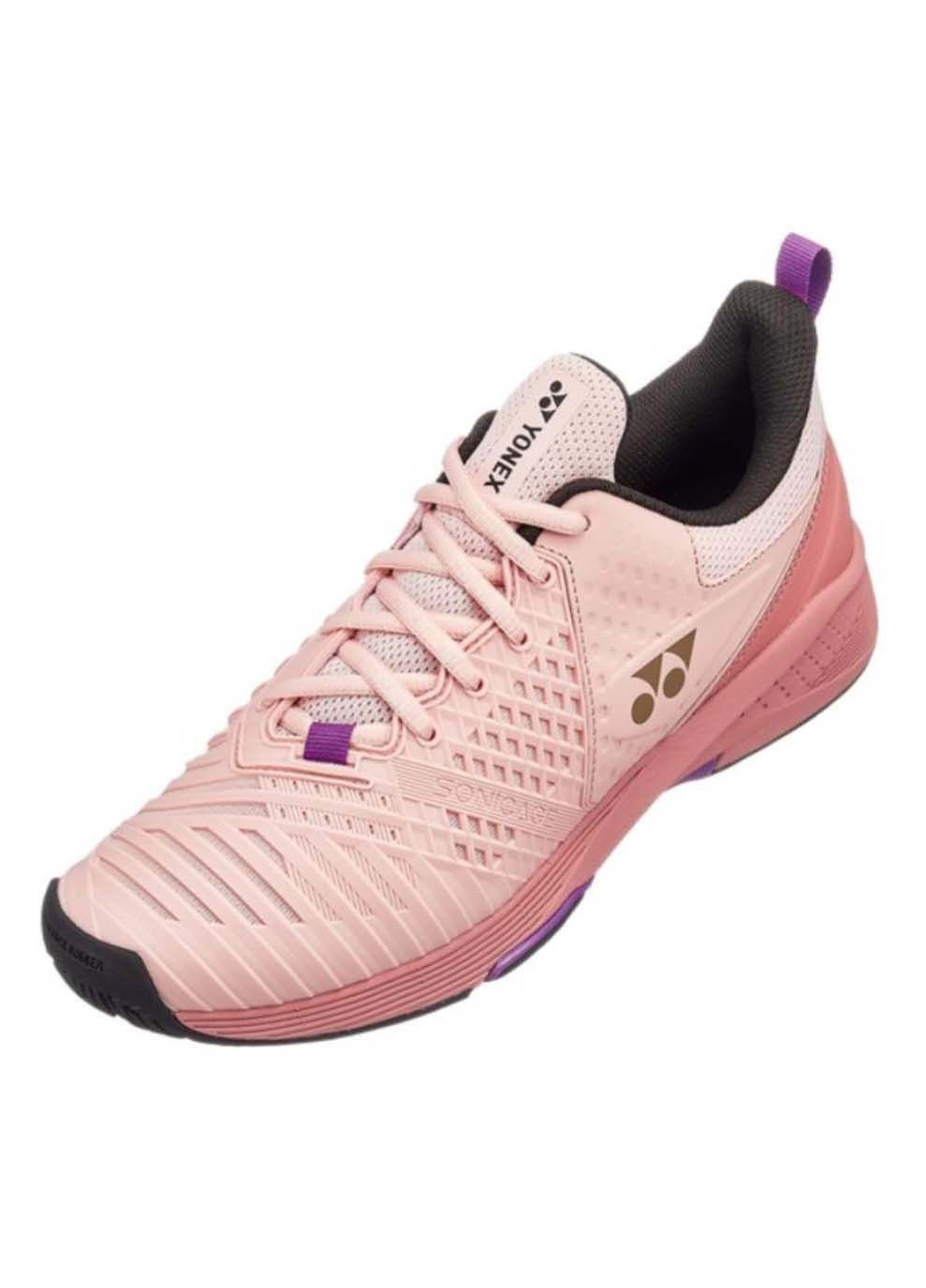 Женские кроссовки SHT-Sonicage3 Pink Beige Yonex комбинированные демисезоны (367594786)