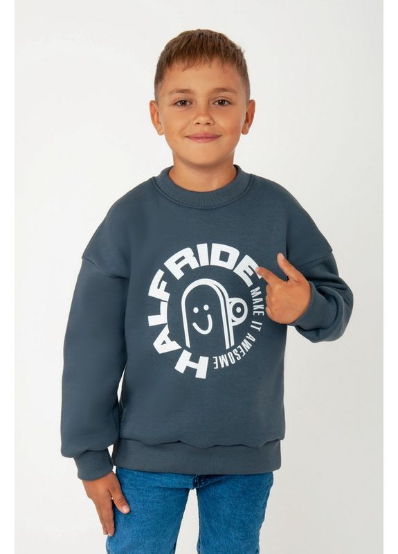 Авекстекс світшот для хлопчиків 04-2877-107нм 104 см сірий футер