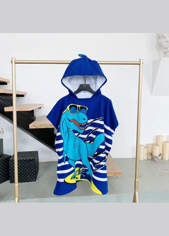 Полотенце детское с капюшоном и красочным принтом (150см) (12021) Qoopixie (302976135)