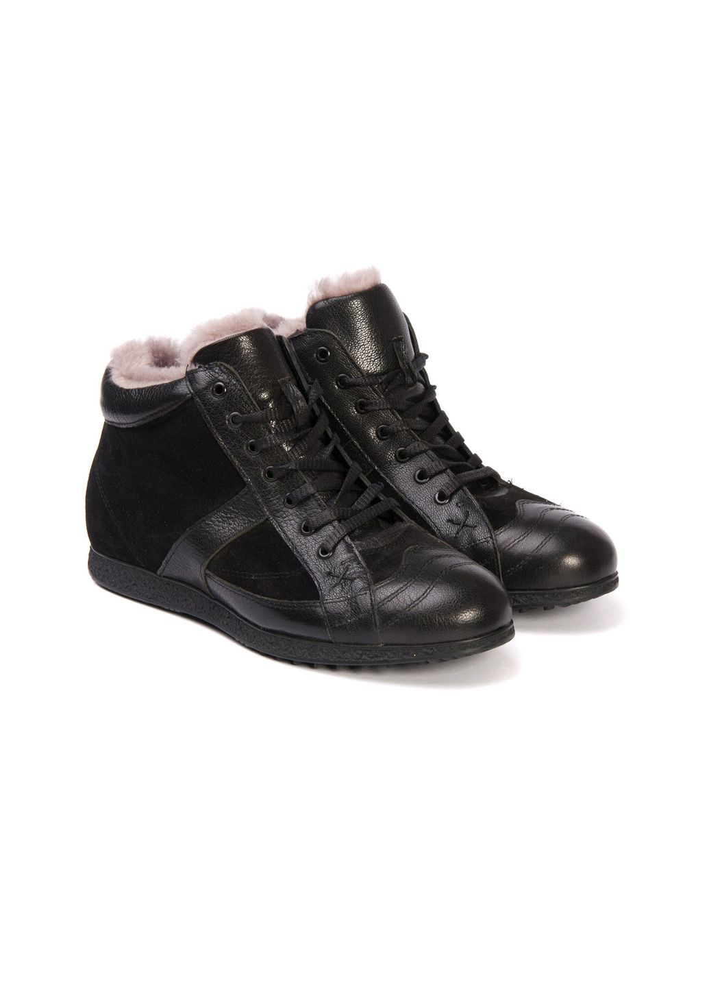 Черные осенние ботинки 7983-633 черный Etor