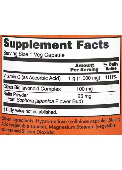 Vitamin C-1000 30 Veg Caps Now Foods (364894831)