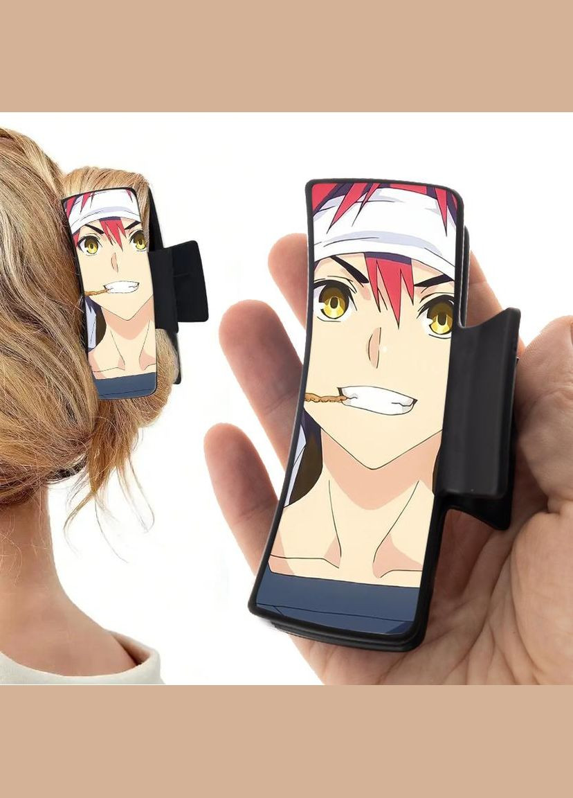 Заколка крабик для волос Аниме В поисках божественного рецепта #0003 черный No Brand (315631037)