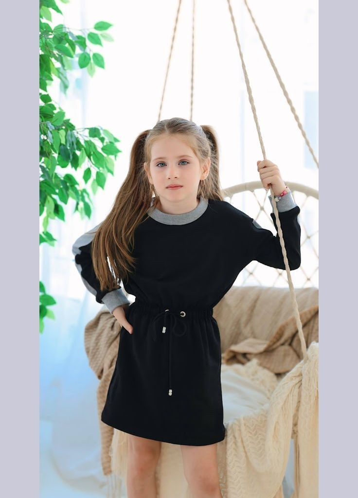 Чорна сукня для дівчинки hc (h001-6389-057) No Brand (302318819)