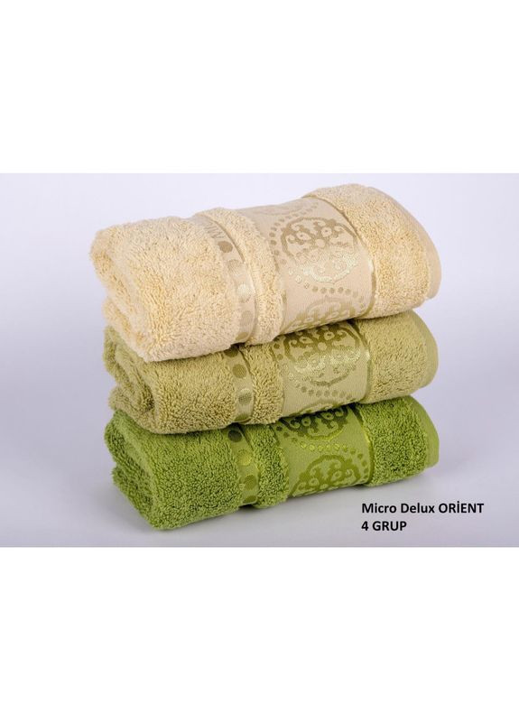 Cestepe набор полотенец microcotton delux premium - orient салатовый 50*90 (3 шт) зеленый производство -
