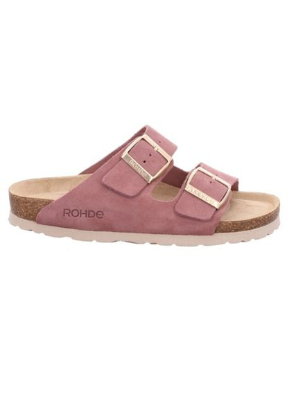 Пудровые женские шлепанцы alba, темная пудра, 5590 47, (германия) ( ) Rohde