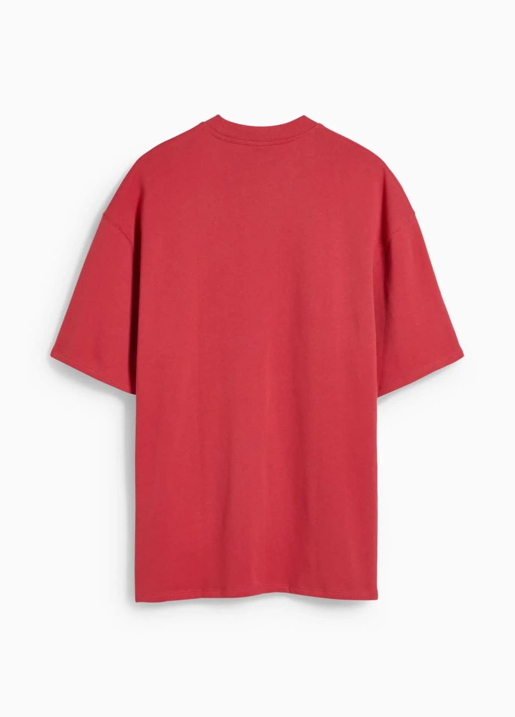 Червона футболка з бавовни оверсайз C&A