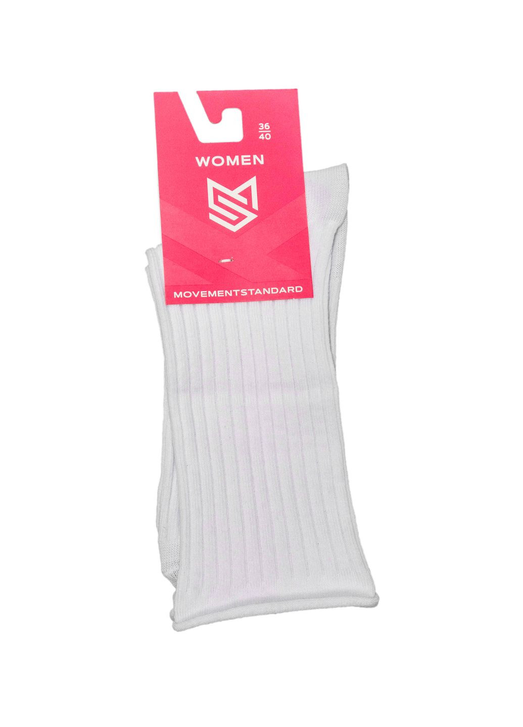 Білі шкарпетки жіночі (високі без резинки), р.36-40, 00 сафарі MovementStandard (358644708)