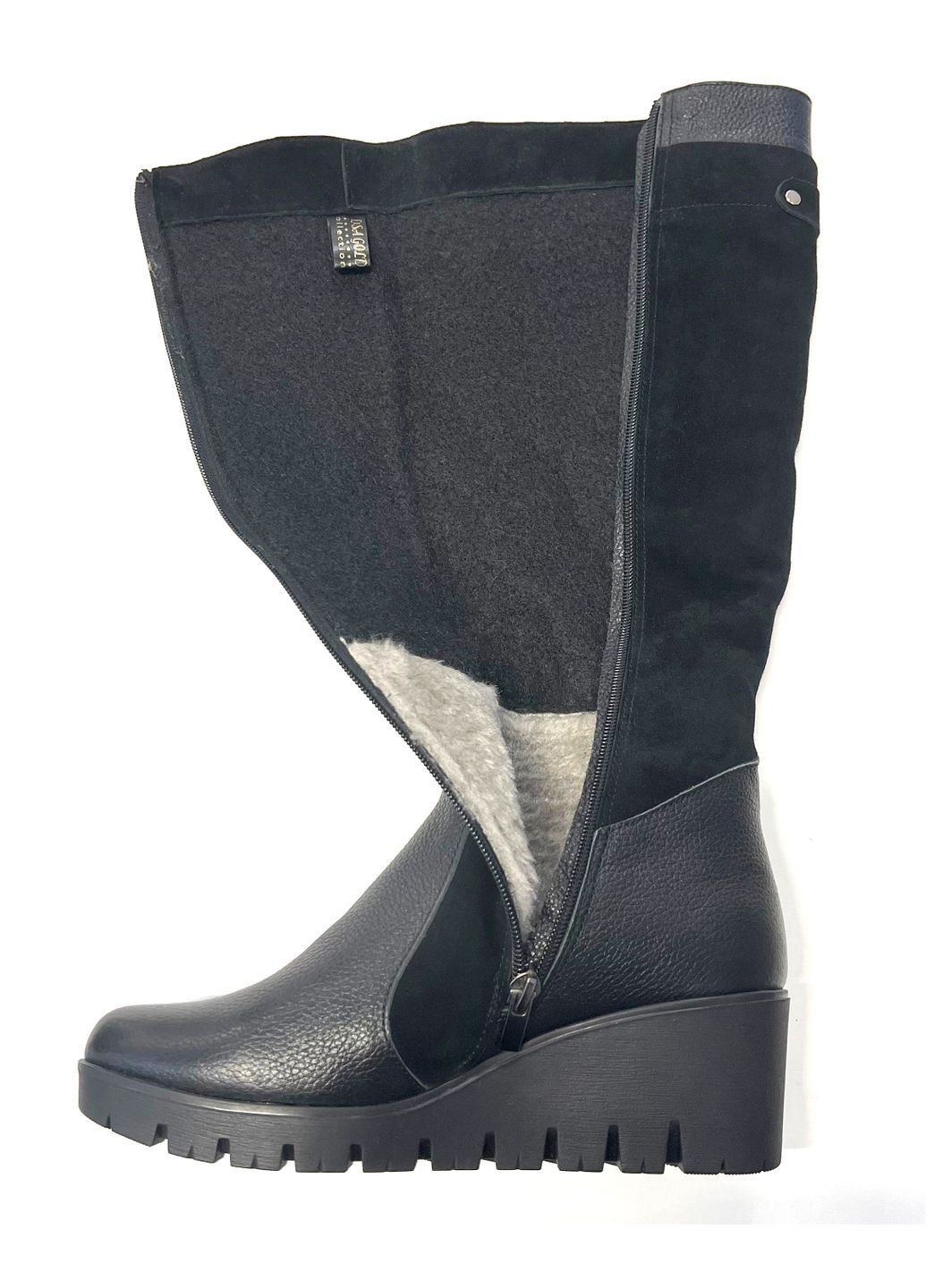 Зимние сапоги зимние женские на танкетке. Alisa Gold