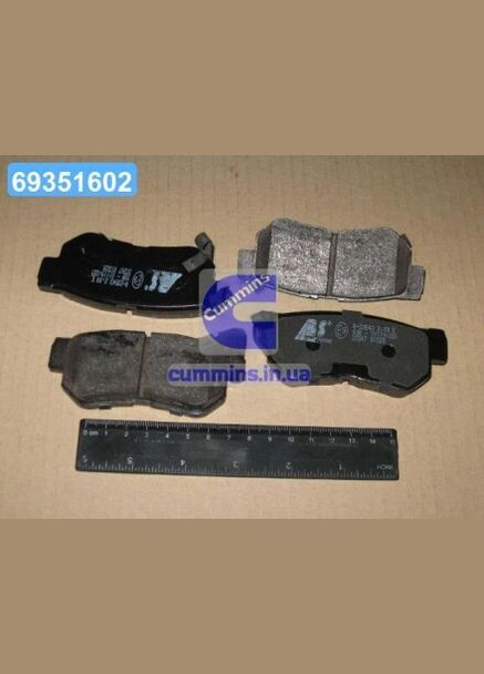 Колодка торм. диск. HYUNDAI/KIA GETZ/SANTA FE/MAGENTIS задн. (пр-во ABS) 37247 A.B.S. (364969548)