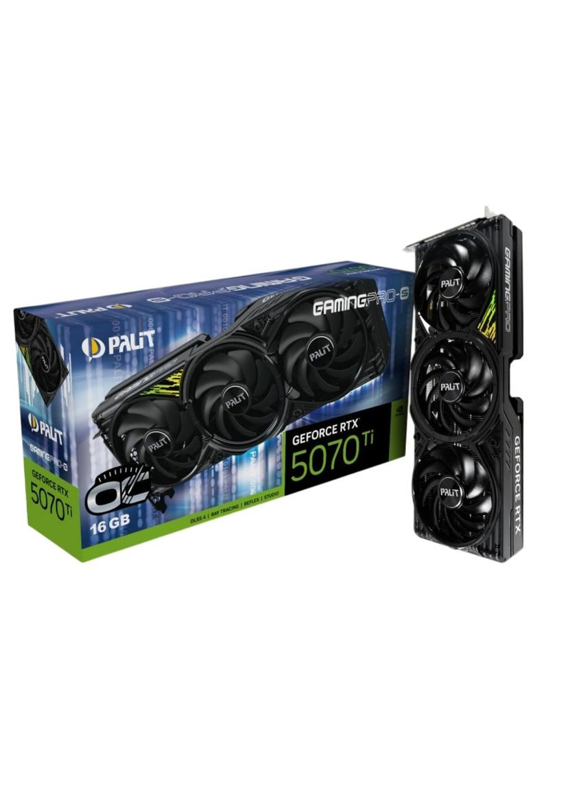 Відеокарта GF RTX 5070 Ti 16GB GDDR7 GamingPro-S OC (NE7507TS19T2-GB2031U) Palit (347586386)