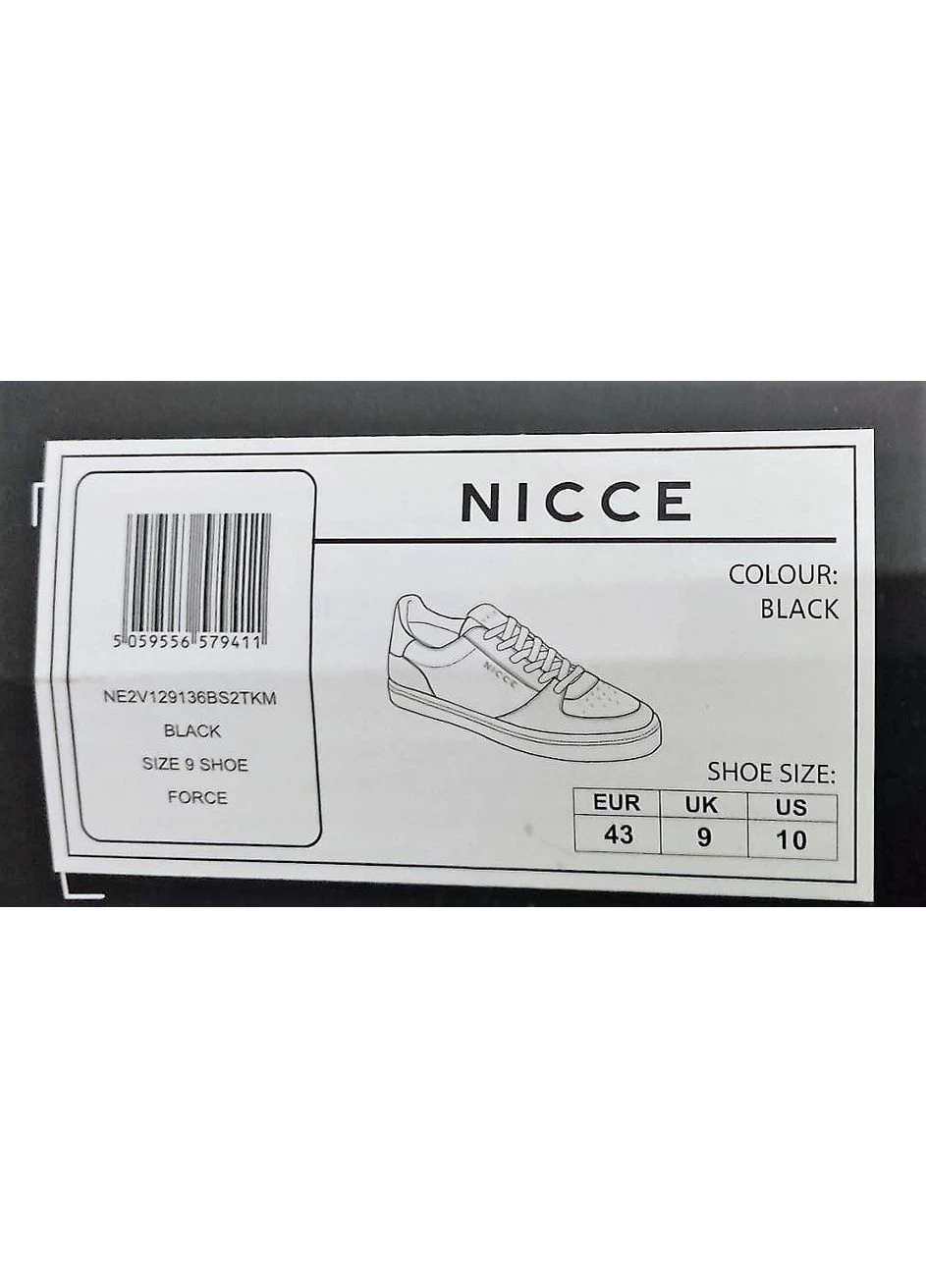 Черные всесезонные мужские кеды черные, стильные базовые Nicce
