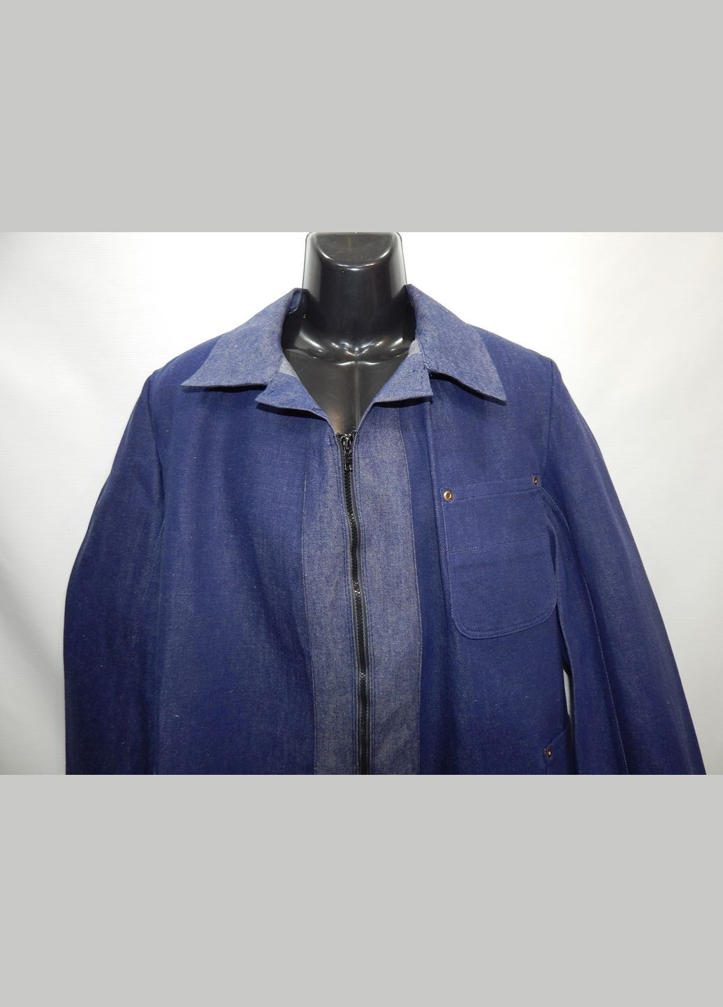 Синяя демисезонная куртка мужская джинсовая рабочая демисезонная р.50-52 037мрк (только в указанном размере, только 1 шт.) No Brand