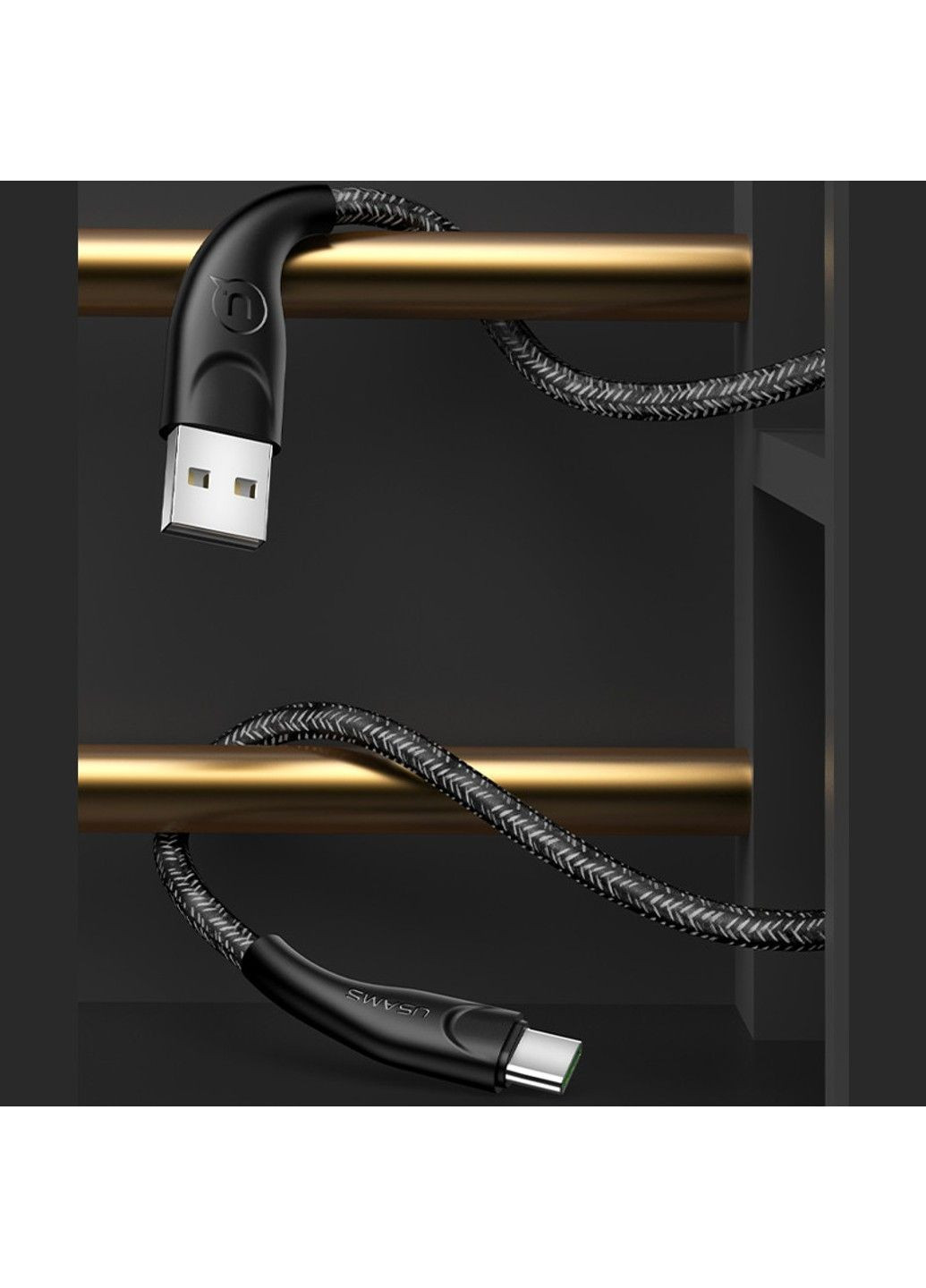 Дата кабель US-SJ392 U41 Type-C Braided Data and Charging Cable 1m USAMS (294723767)