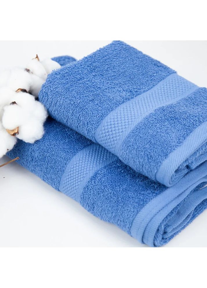 Полотенце для лица банное Honey Blue Р-04138-27861 70х140 см синее ТЕП комбинированный