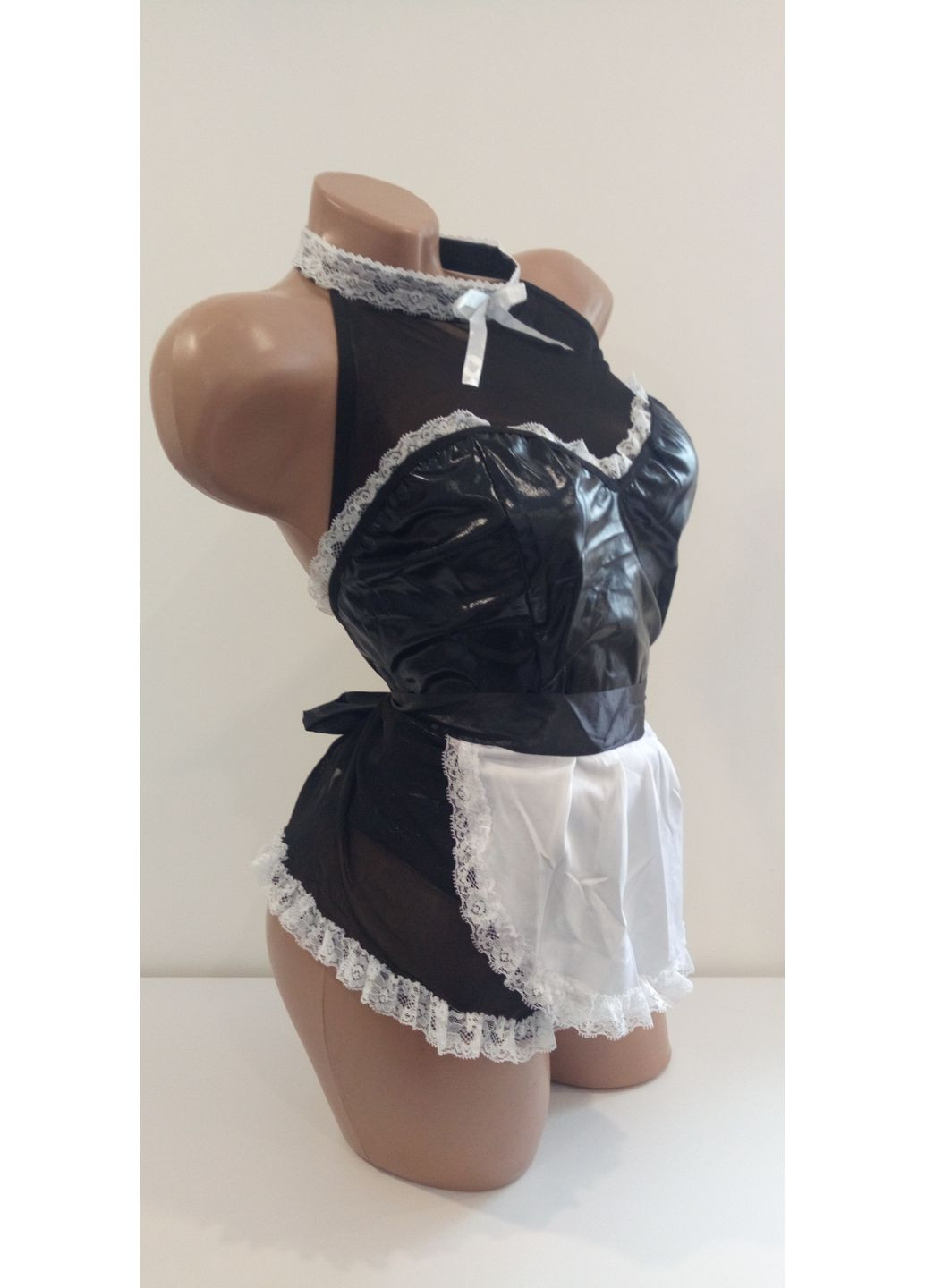 Черный демисезонный сексуальный костюм горничной костюм для ролевых игр (арт.3057) No Brand Костюми для рольових ігор