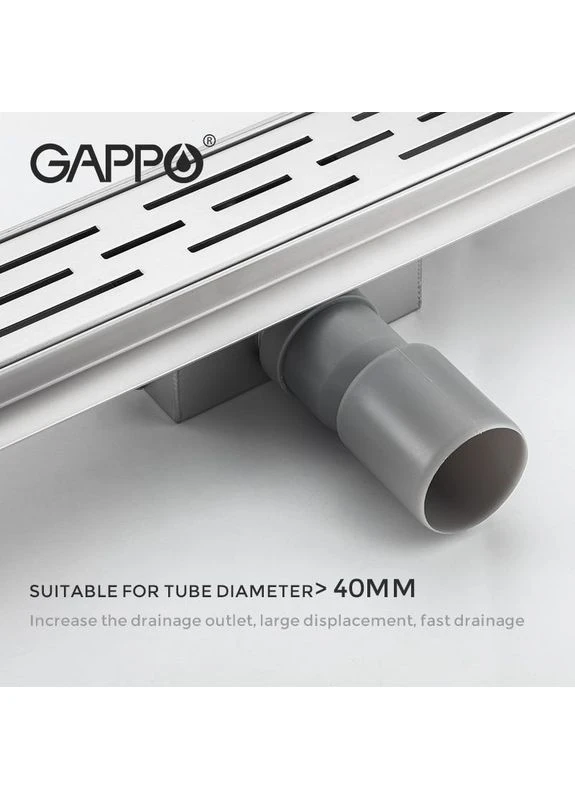 Душовий трап G86007-1, 70х600 мм, нержавіюча сталь GAPPO (377171521)
