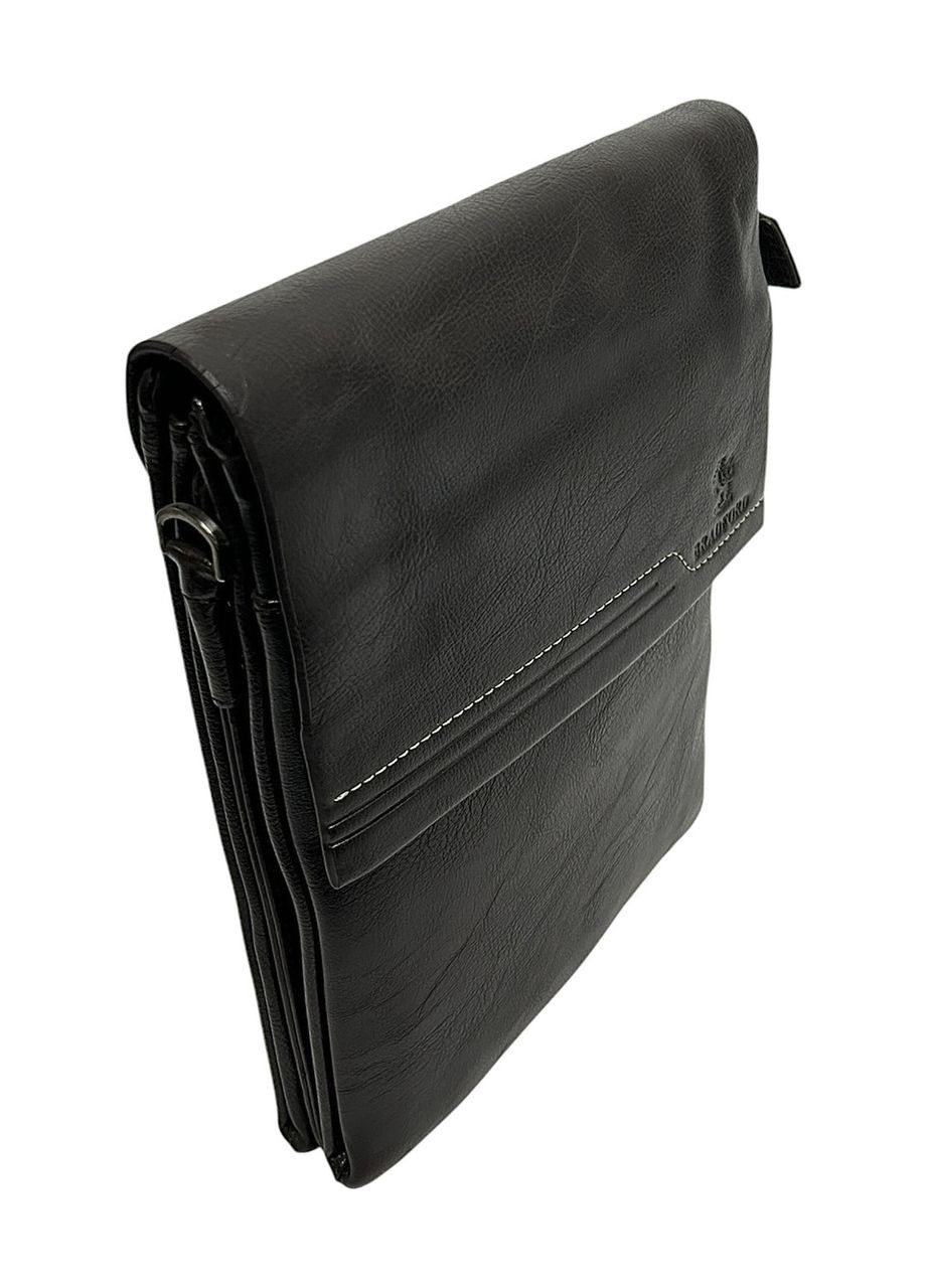 Чоловіча сумка Bradford з еко-шкіри 18689-3 чорна 29х22х4 No Brand (371681909)