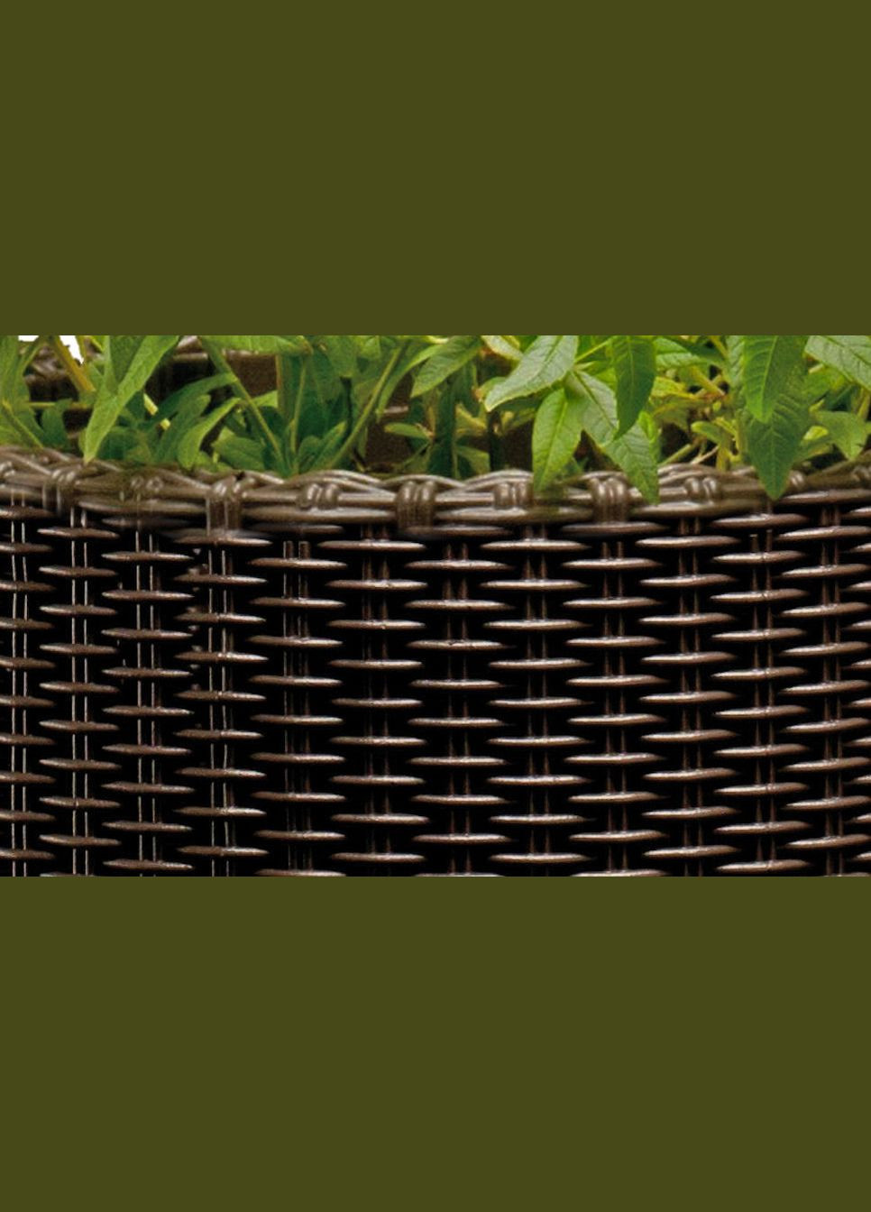 Горщик для квітів 39 л. Cylinder Planter Large, коричневий Keter (329408124)