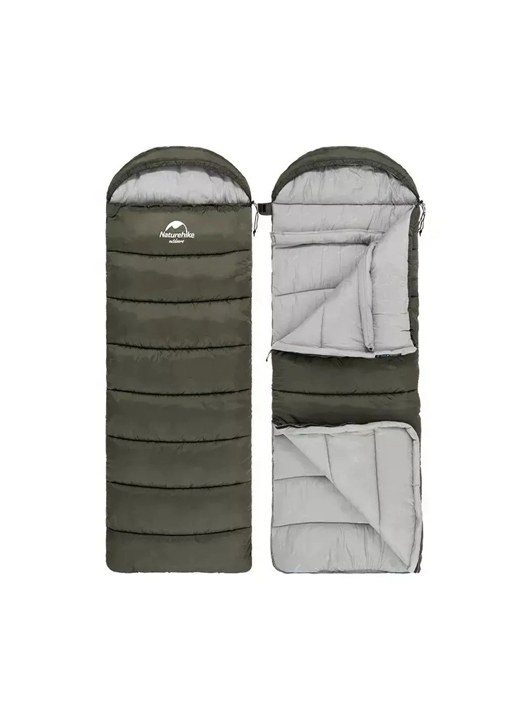 Туристичний спальний мішок U250 (до -10C) правосторонній (R) Naturehike (331640176)