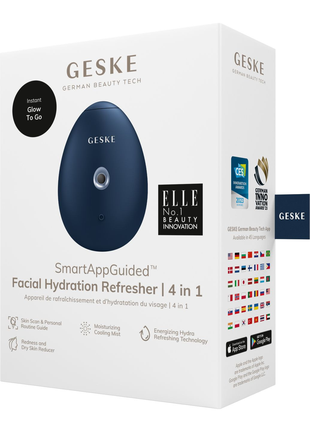 Електронний освіжувач для зволоження обличчя Facial Hydration Refresher 4в1 midnight GESKE (341526203)