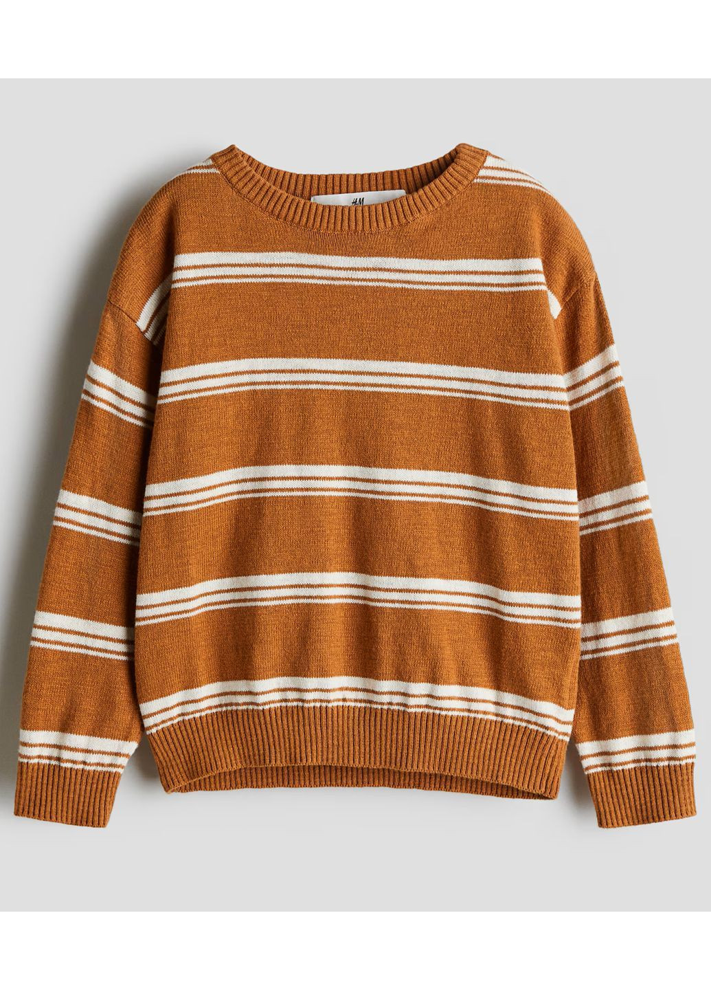 Коричневый демисезонный свитер для мальчика джемпер H&M