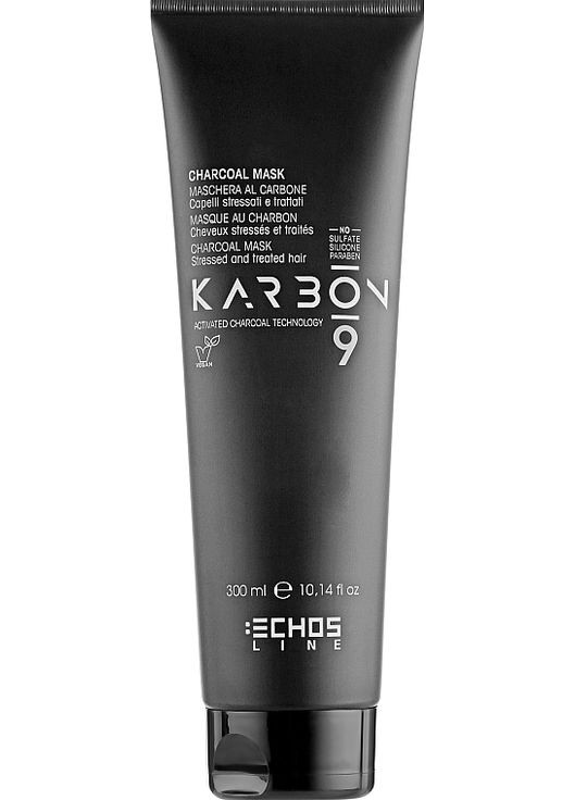 Маска для волосся з активованим вугіллям Seliar Karbon 9 Mask 300ml (586445-134257) Echosline (368632801)