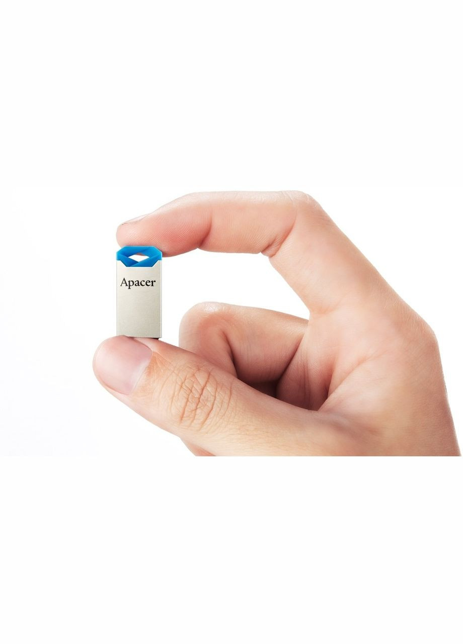 Флеш-накопитель USB 32GB AH111 Silver/Blue (AP32GAH111U-1) Apacer (336957618)