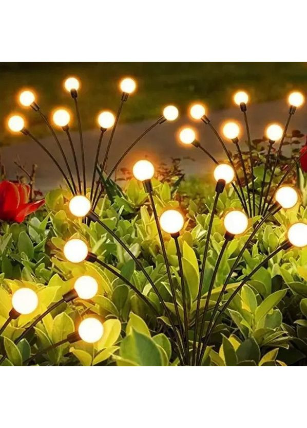 Садовый светильник на солнечных батареях 70 см с 8 LED, водонепроницаемый, декоративный светлячок для улицы. China (354827560)