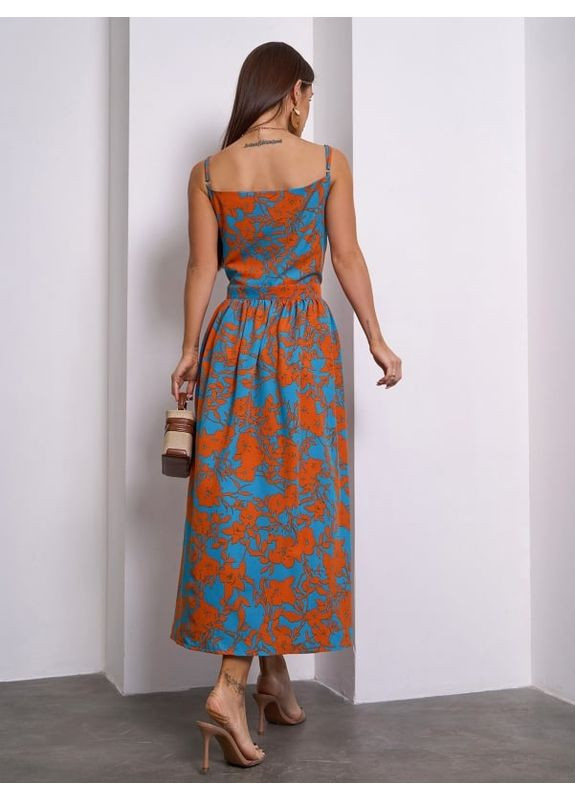 Комбинированное платье 15147 мультиколор ISSA PLUS однотонное