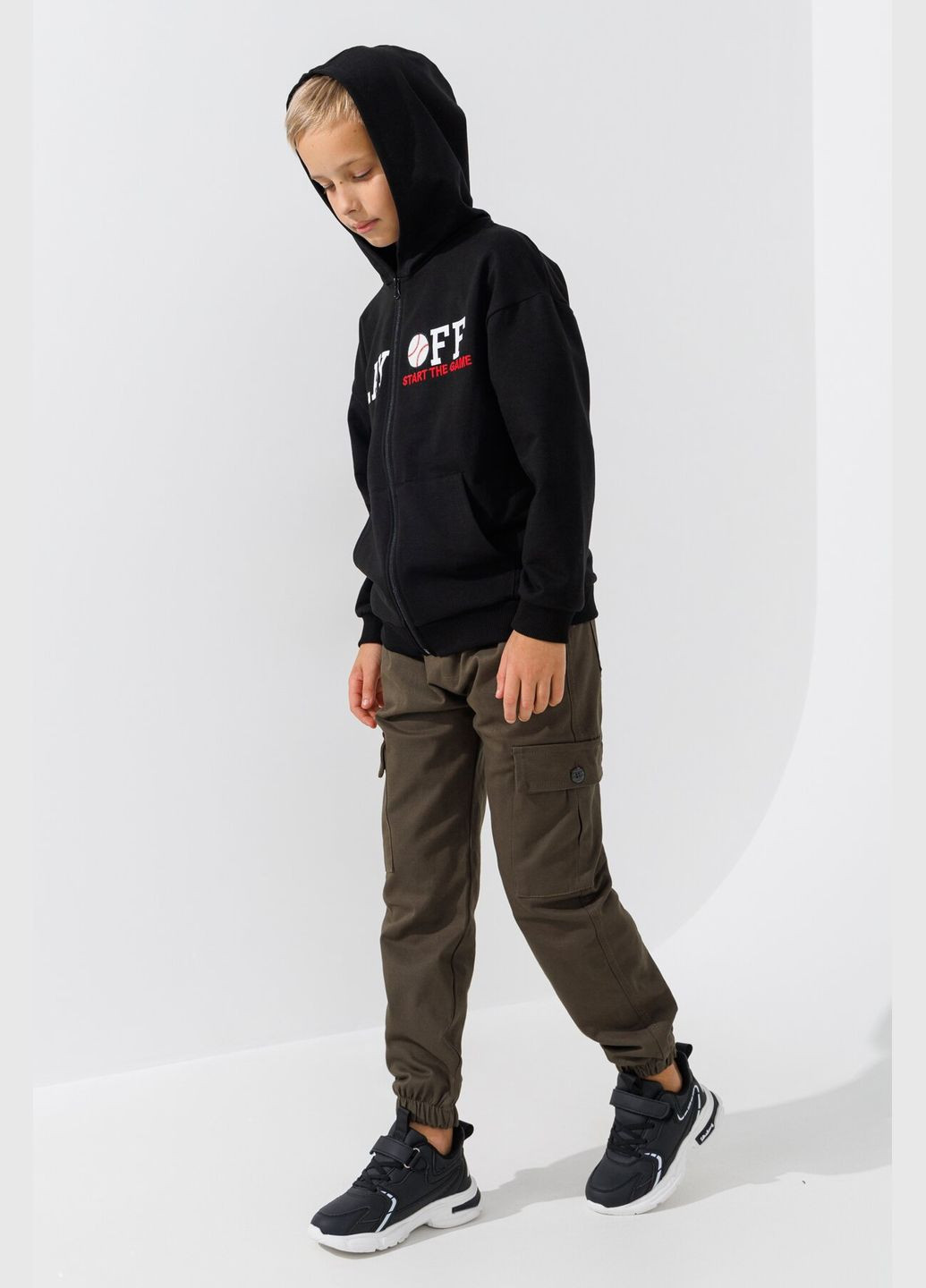 Толстовка с принтом для мальчика 325440 134 см Черный shop (2000990809421) ALG (366426436)