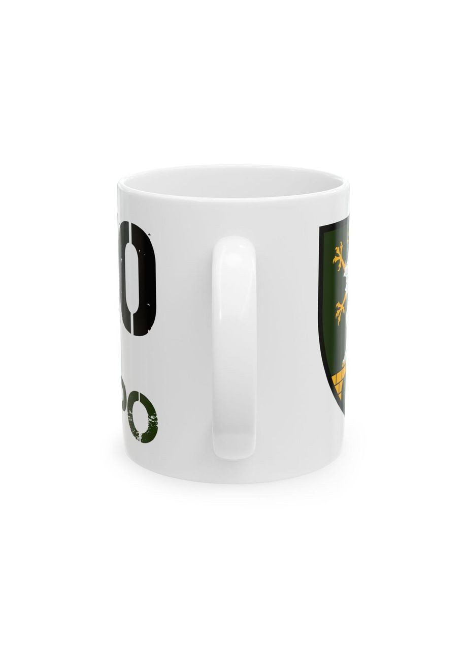 Чашка з шевроном "710-та окрема бригада охорони" No Brand (368671581)