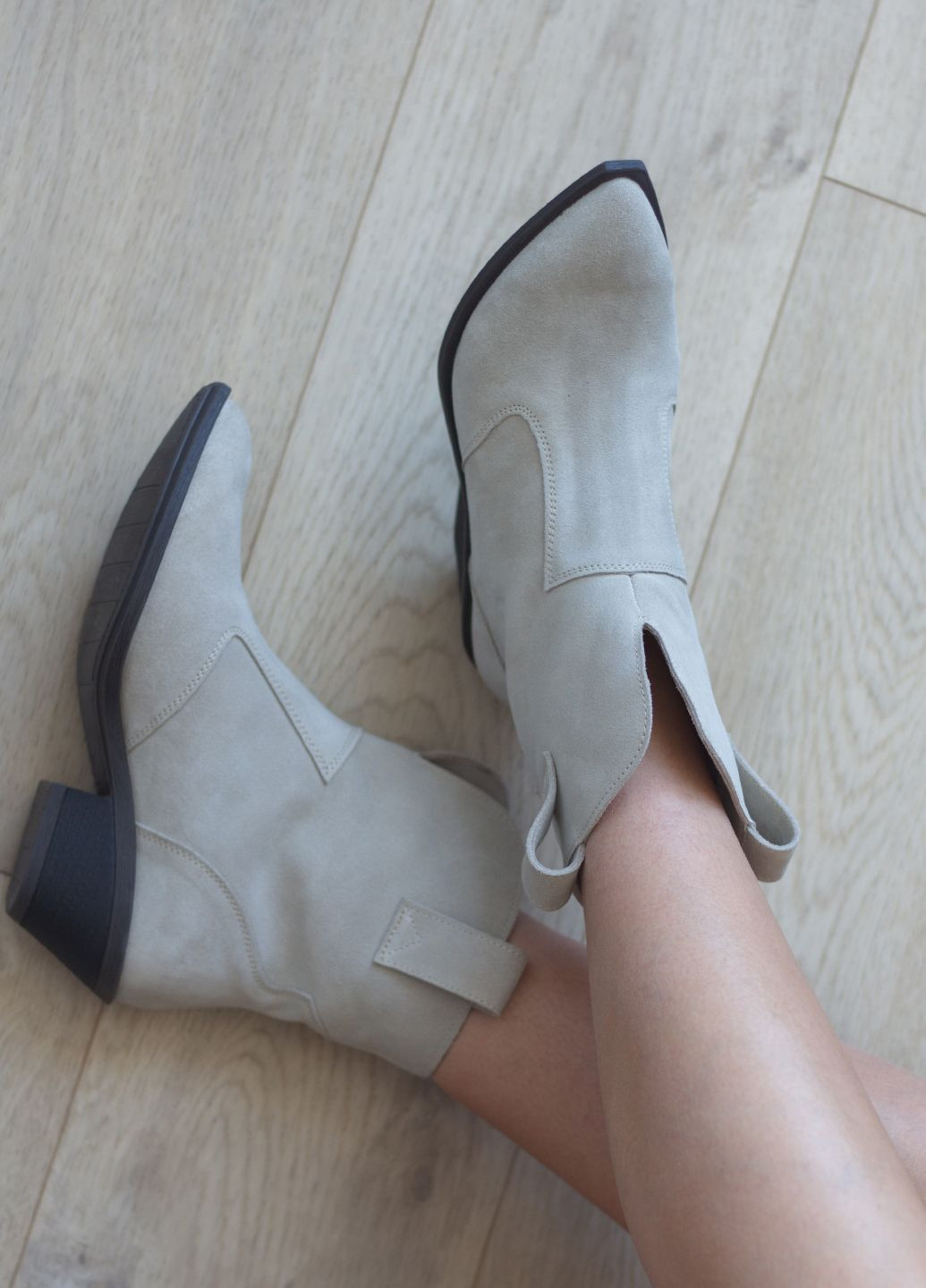 Черевики жіночі козаки замша натуральна Zlett 1601 (366290761)