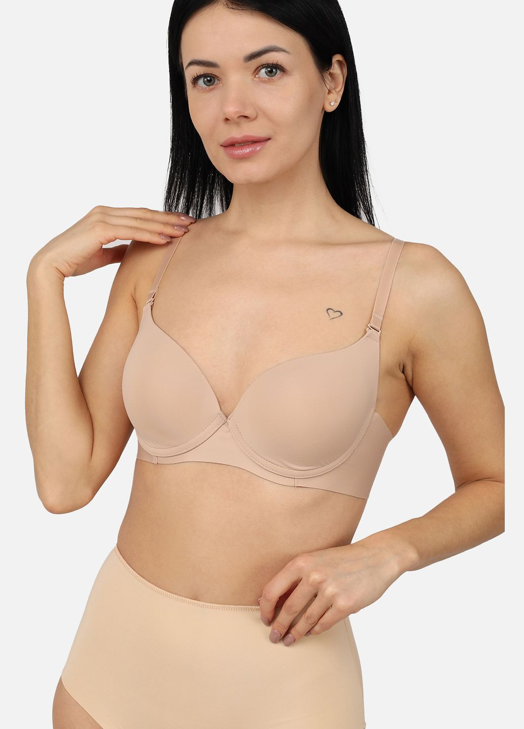 Бежевый бюстгальтер женский цвет бежевый цб-00267889 No Brand полиэстер